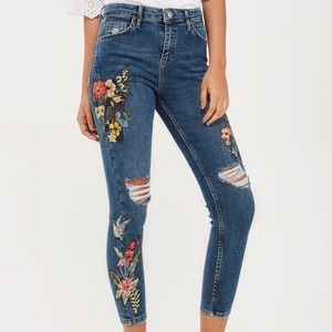 Floral TOPSHOP Jeans